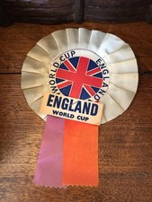Vintage Original Football World Cup England 1966 Rosette Memorabilia