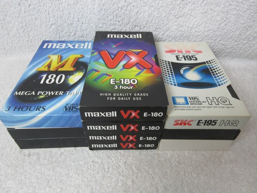 Assorted recordable vhs - assorted,