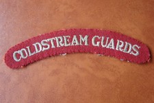 Coldstream Guards Regiment embroidered cloth shoulder title badge