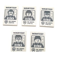 LEGO ® wanted signs set of 5