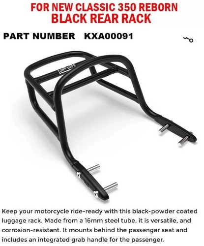 Black rear rack - "black, fit