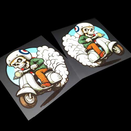 Mods skull rider lambretta - skull,