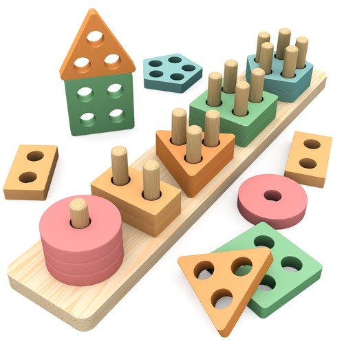 Osline montessori wooden shape - osline,