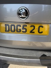 Personalised private Number Plate Cherished Registration DOG5 2 C