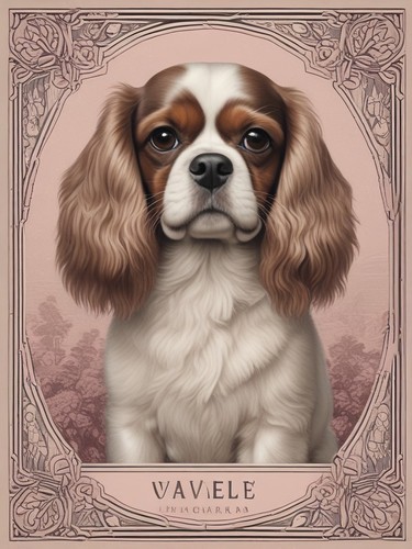 Cavalier king charles vintage - king,