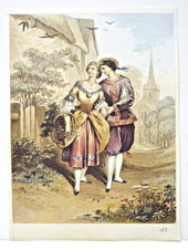 4 little antique Baxter