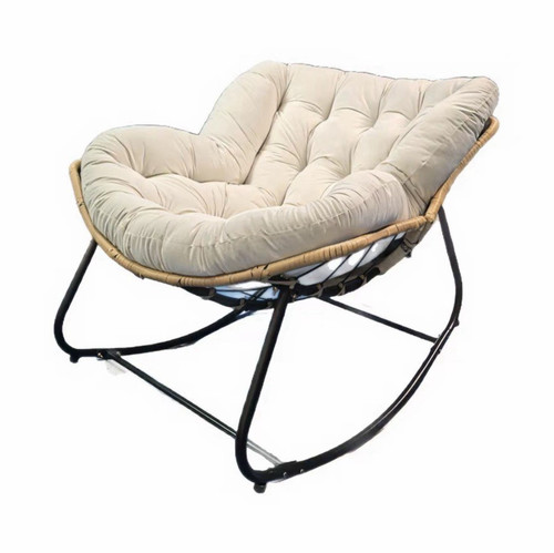 Rocking papasan chair with - papasan,