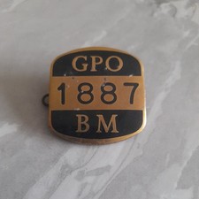 VINTAGE ENAMEL BADGE GPO BM