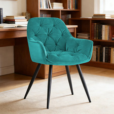1X Velvet Dining Chair Padded