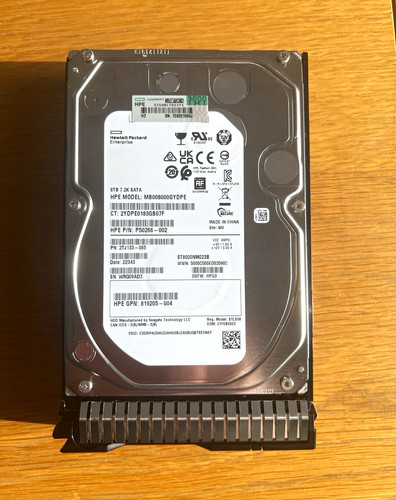 Hpe 8tb sata enterprise hdd - 8tb,