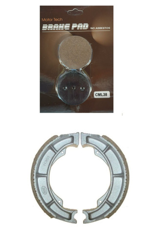 Front brake pads rear shoes - pads,