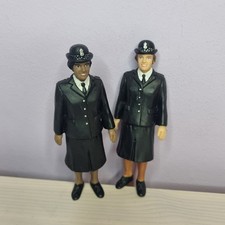 Vintage ELC People Who Help Us Policewomen Small World Figures Officers x2 
