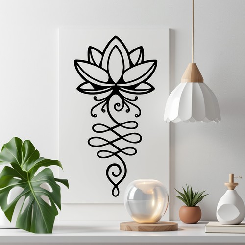 Flower metal wall art decor - metal,
