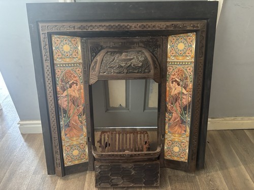 Reclaimed metal and - tile, fire