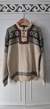 Vintage 1980s Christiania Norway Wool Nordic Ski Jumper XXL Setesdal Fair Isle