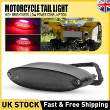 Motorcycle Tail Light Stop LED Brake Rear 12V Mini Smoke lens Red ATV Motorbike