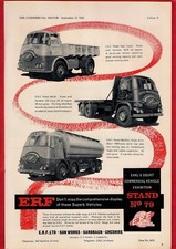 Old Magazine Advert 1962 - ERF