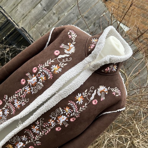 Vintage afghan brown coat - vintage,