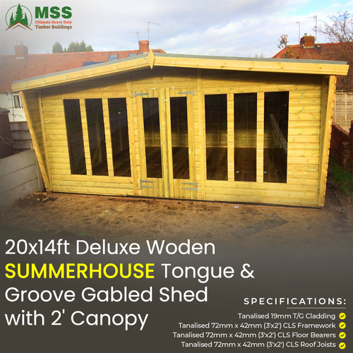 20ft x14ft deluxe wooden - x14ft,