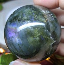 Labradorite crystal sphere - labradorite,