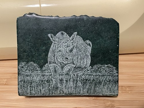 Handcrafted vintage etched