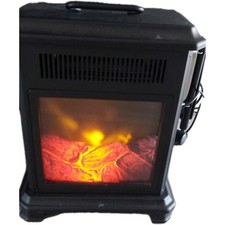 Electric Stove ( Small), 2KW, Black With Flame Effect 