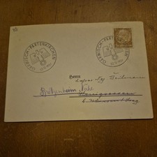 Rare German Nazi 2 Garmish cancels with  Eagle & Swastica 1937 +Hindenburg Stamp