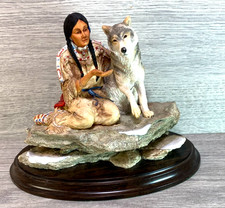 indian woman with wolf Country