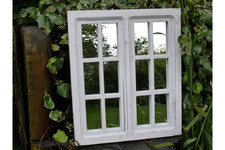 Mirror Chalk White Rustic