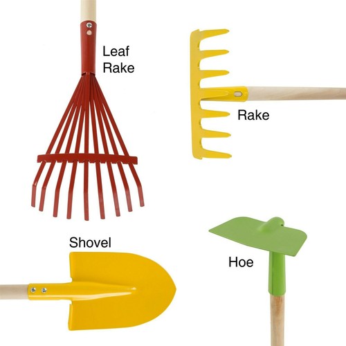 Kids gardening set rake - set, hoe