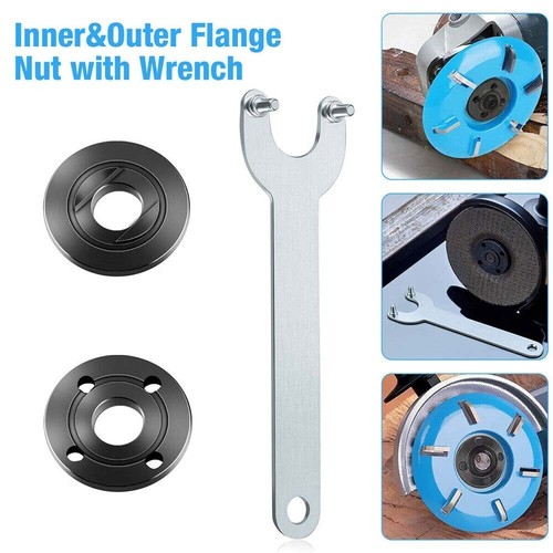 Grinder flange lock nut - flange, wrench