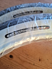 Raleigh / Cst 16 x 1.75 Whitewall Tyres x 2. Pair T1555