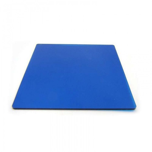 Square coloured blue filter - square,