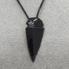 Black Obsidian Arrowhead 1" -