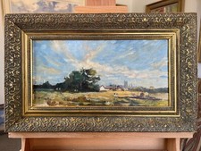 Roy Petley Summers day over Norfolk Oil On Canvas