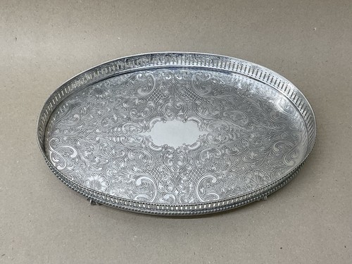 Silver plated copper oval - silver,