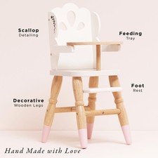 Dolls Wooden High Chair