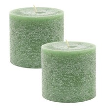 Pack of 2 Dark Green Pillar