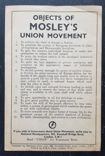 Oswald mosley union movement - oswald,