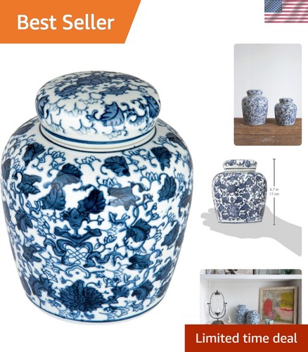 Elegant blue white ceramic - blue,