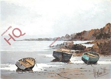 Picture Postcard>>MARINES PAR HELOU, SMALL BOATS AT LOW TIDE