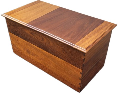 Vintage mid century teak trunk - century,