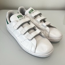 Adidas STAN SMITH Hook and Loop White Green Men's Size 12