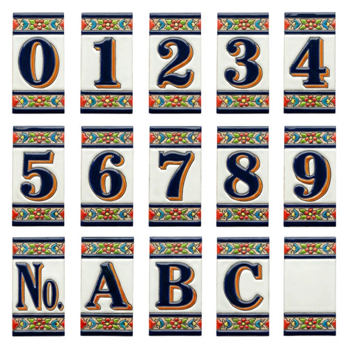 Canarias ceramic house number - canarias,