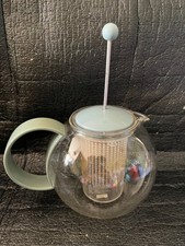 Bodum   Glass Tea Pot  Infuser  Green Handle  Large Size  