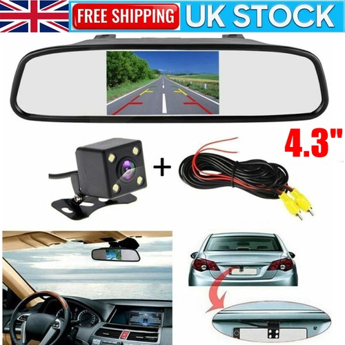 Lcd car mirror - 4.3"lcd, monitor