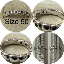 PANDORA BLACK BUBBLE RING SIZE