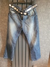 Mens Crosshatch Blue Jeans. Size 40 Short