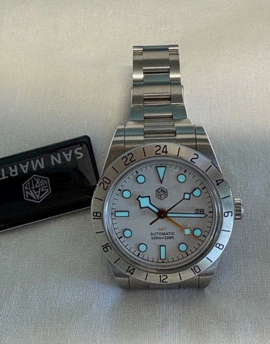 San martin sn0054 white dial - san,