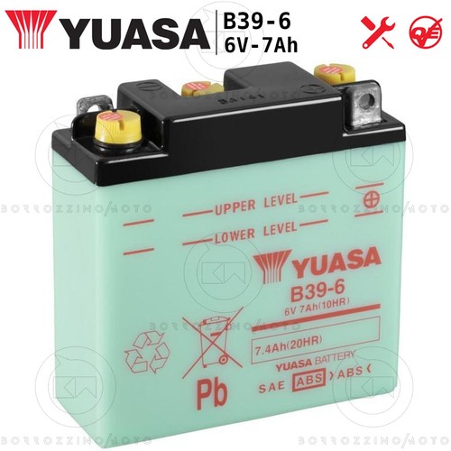 Original yuasa b39 7ah - b39-6, 6v